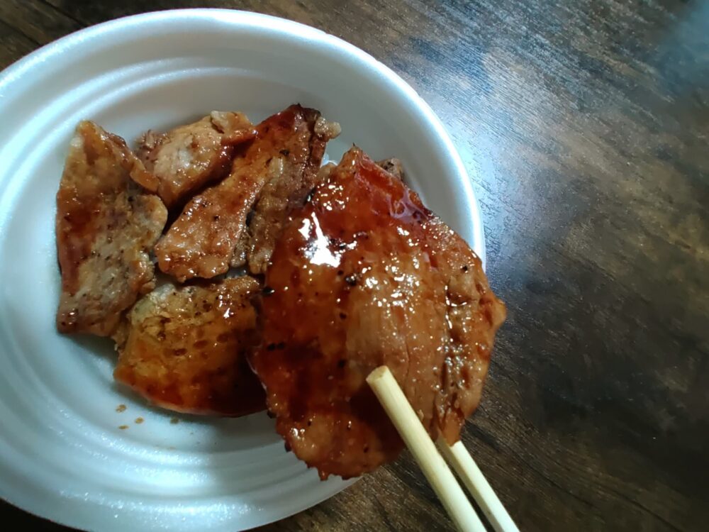 セブン北海道グルメフェアぶたはげ豚丼豚肉アップ